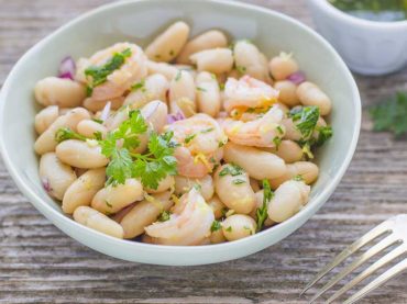 Lettuce Cannellini Beans and Cous Cous