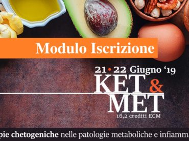 Modulo di iscrizione corso KET&MET (16,2 crediti ECM, 21-22 giugno 2019)
